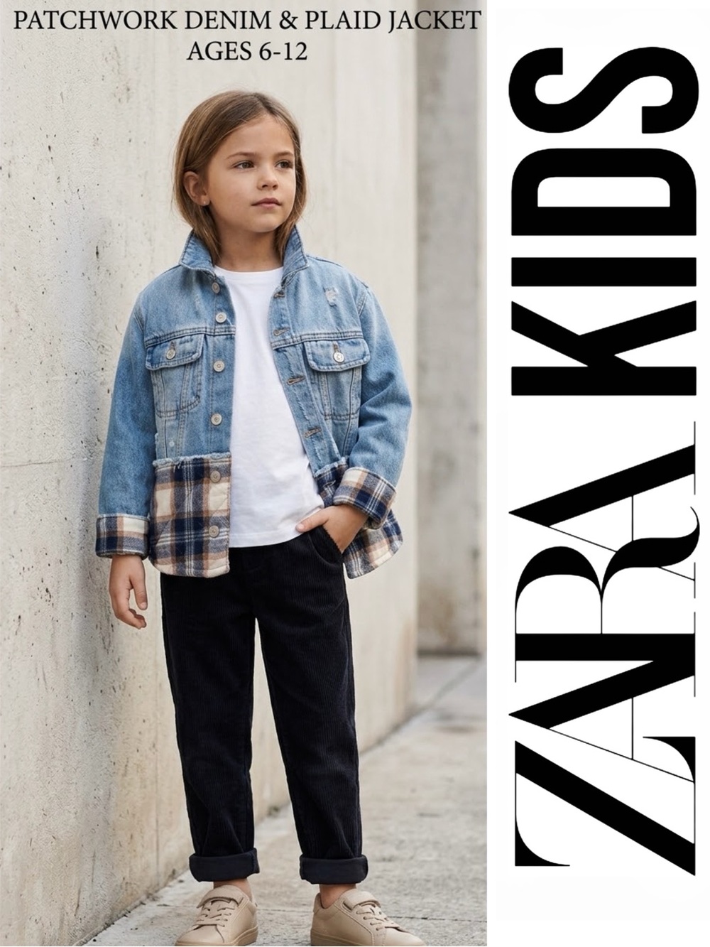 ZARA Kids | Denim Jacket & Plaid Jacket | Size 6